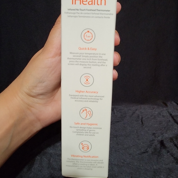 iHealth PT3 Infrared No-Touch Digital Forehead Thermometer Gently Used - Picture 6 of 7